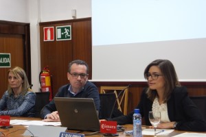 Olga Erruz, junto a Antonio Turmo y Marta Rodríguez