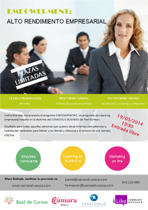 Jornada gratuita de presentación del Taller ENPOWERMENT: Alto Rendimiento Empresarial