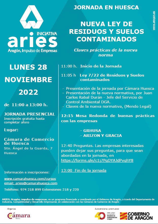Jornada sobre la Ley de Residuos y Suelos Contaminados: claves prácticas y oportunidades de la nueva norma