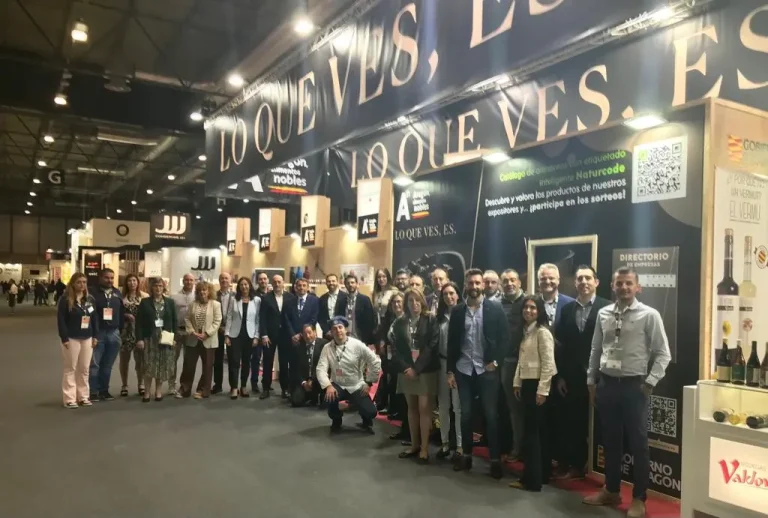 El espacio “Aragón Alimentos Nobles” muestra los productos de veinte empresas aragonesas en el Salón Gourmets de Madrid