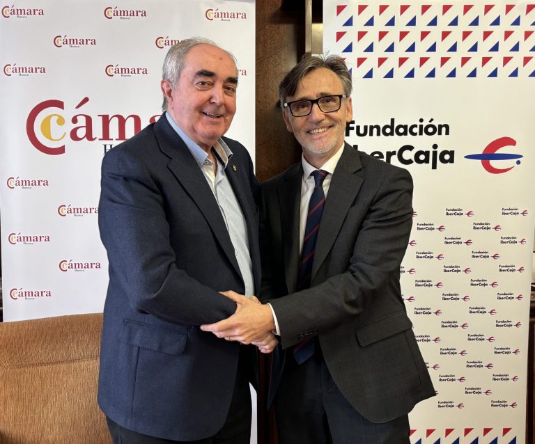 Fundación Ibercaja y la Cámara de Comercio de Huesca colaborarán en la organización de actividades de interés para las pymes altoaragonesas