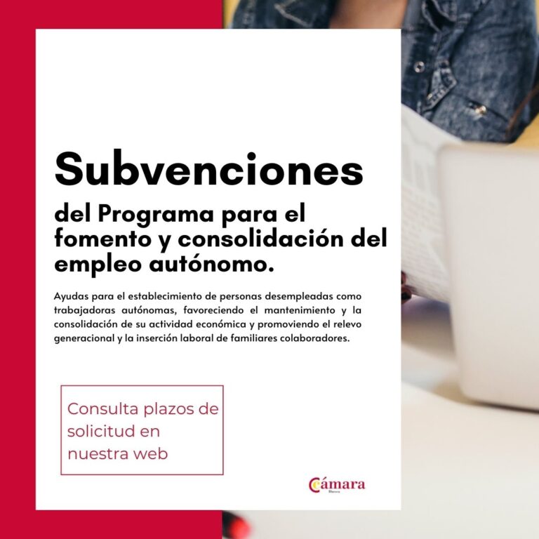 Subvenciones del Programa para el fomento y consolidación del empleo autónomo