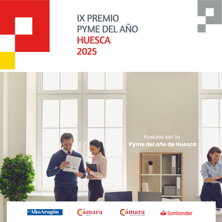 Cinco empresas optan al Premio Pyme del Año 2025 que convocan la Cámara de Huesca y Banco Santander