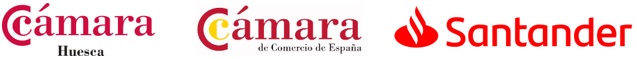 Cámara de Comercio de España, Cámara de Comercio de Huesca y Banco Santander