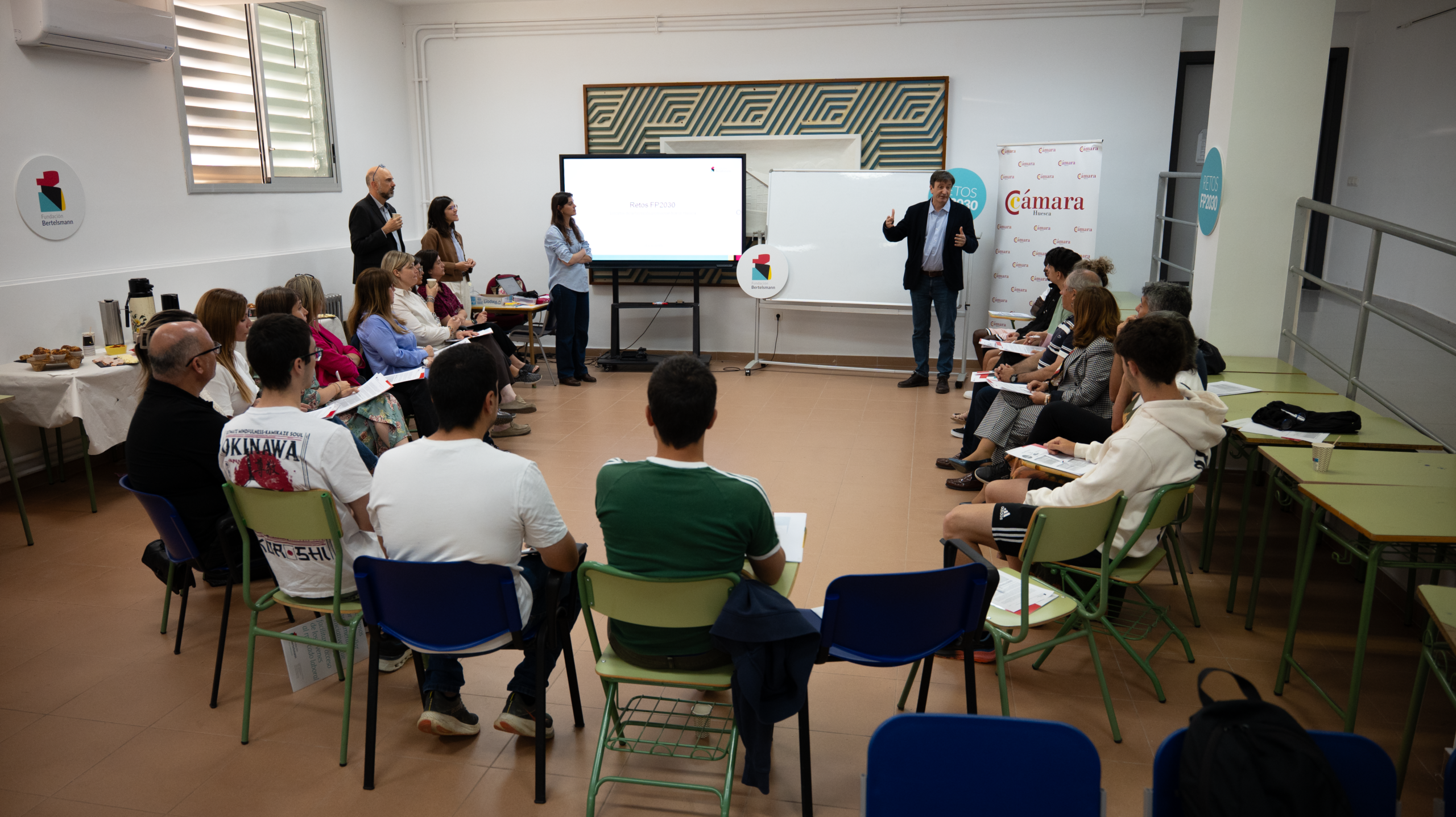 Monzón acoge un taller de Retos FP2030 para buscar soluciones a los desafíos específicos de la Formación Profesional en Huesca