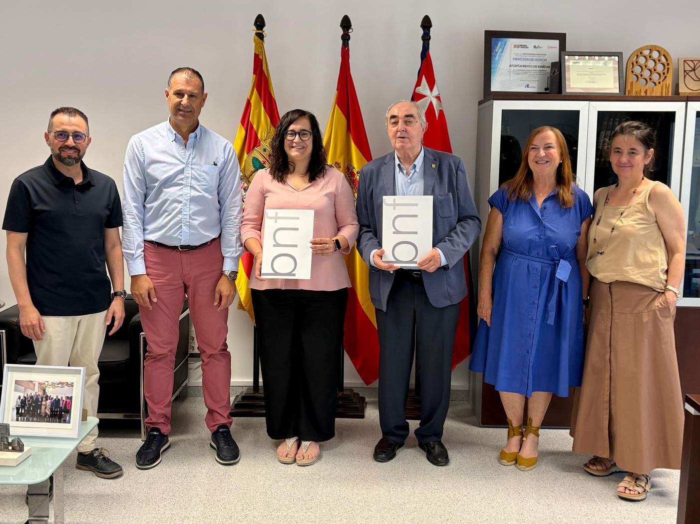 La Cámara de Comercio de Huesca y el Ayuntamiento de Binéfar firman un acuerdo para acercar los servicios camerales a las empresas y emprendedores del municipio