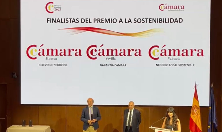 La Cámara de Huesca, finalista en los Premios Cámaras 2026 por su servicio de Relevo Generacional